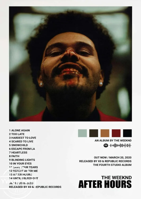 Music Album The Weeknd Hip Hop Posters